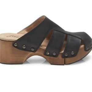 Free People Black Libra Clogs | Size 40 | NIB